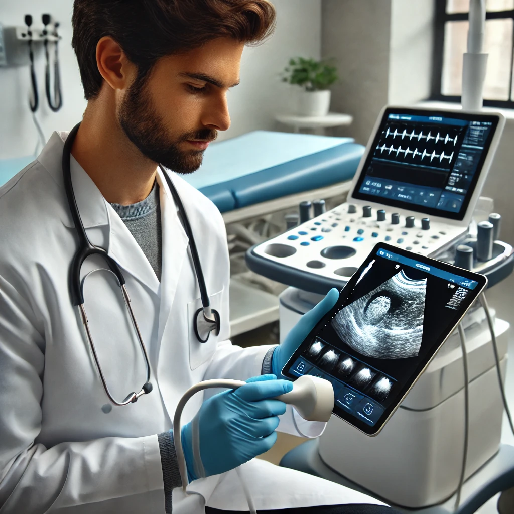Philips-Lumify-ultrasound-device-connected-to-a-tablet-in-a-clinical-setting