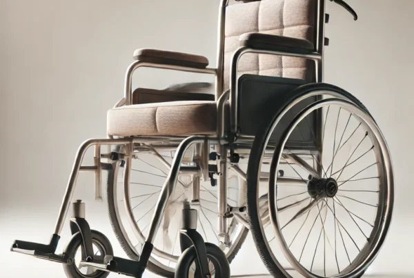 A-clean-gently-used-manual-wheelchair-photographed-on-a-neutral-white-background