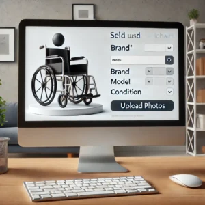 A-user-friendly-online-form-on-a-computer-screen-for-selling-used-wheelchairs-showing-fields-like-Brand-Model-Condition