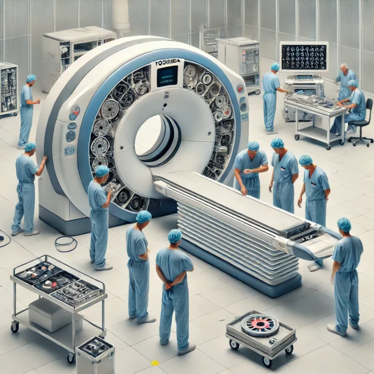 oshiba-tomography-equipment-being-prepared-for-deinstallation-in-a-hospital-setting