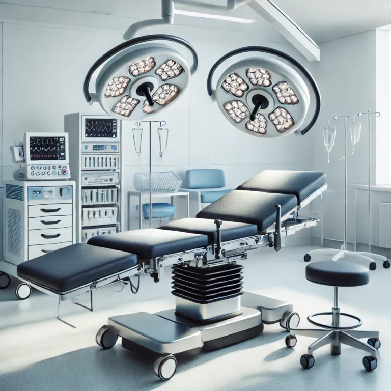 A-clean-and-modern-hospital-setting-featuring-an-orthopedic-surgery-table