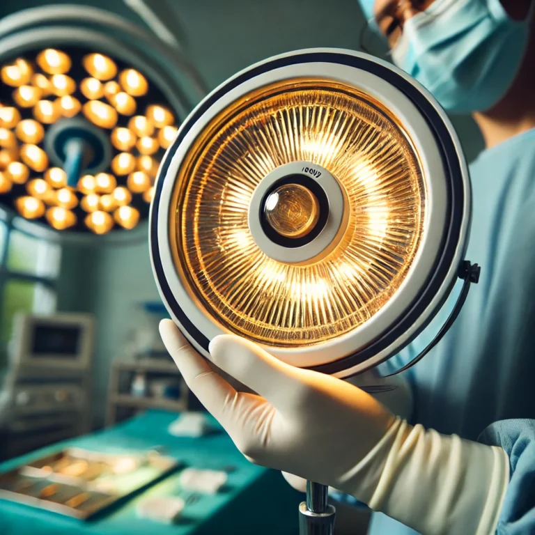 Close-up-image-of-a-surgical-halogen-light