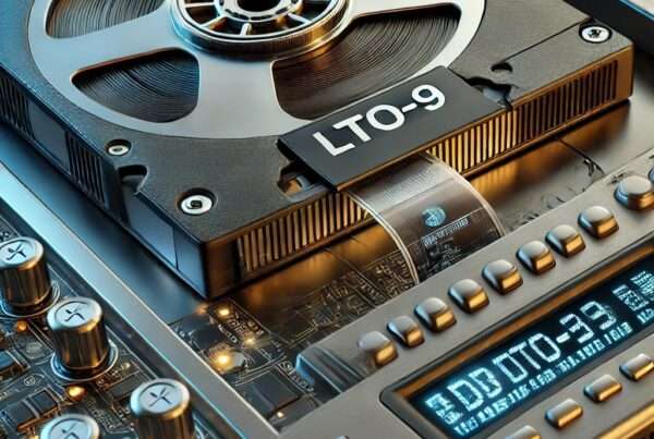 LTO tape storing data actively