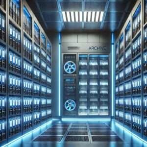 Room full of LTO tapes