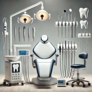 Dental equipment laid out separatly