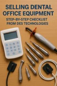 Dental equipment on a table 