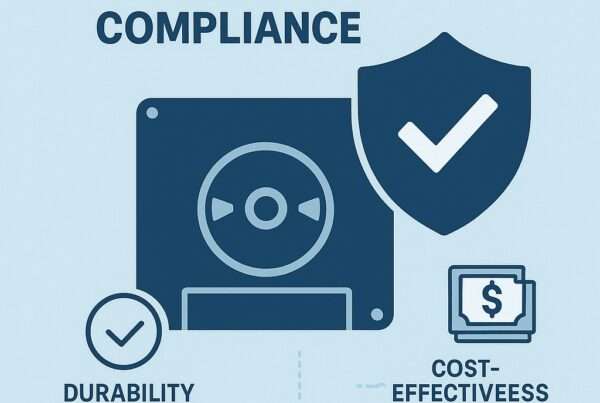 Data tape with money symbol, lock, eye, and checkmark next to it