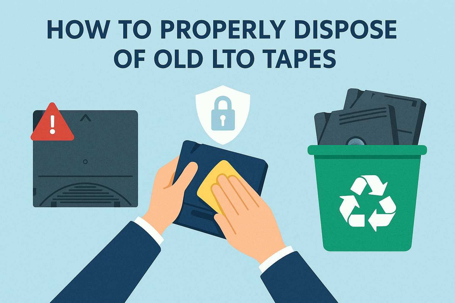 LTO tape sanitization and secure disposal