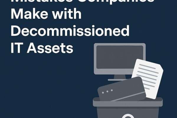 trash can filled with old electronics