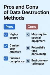 Pros and cons of data destruction