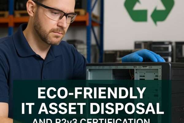 man working with eco friendly IT disposal