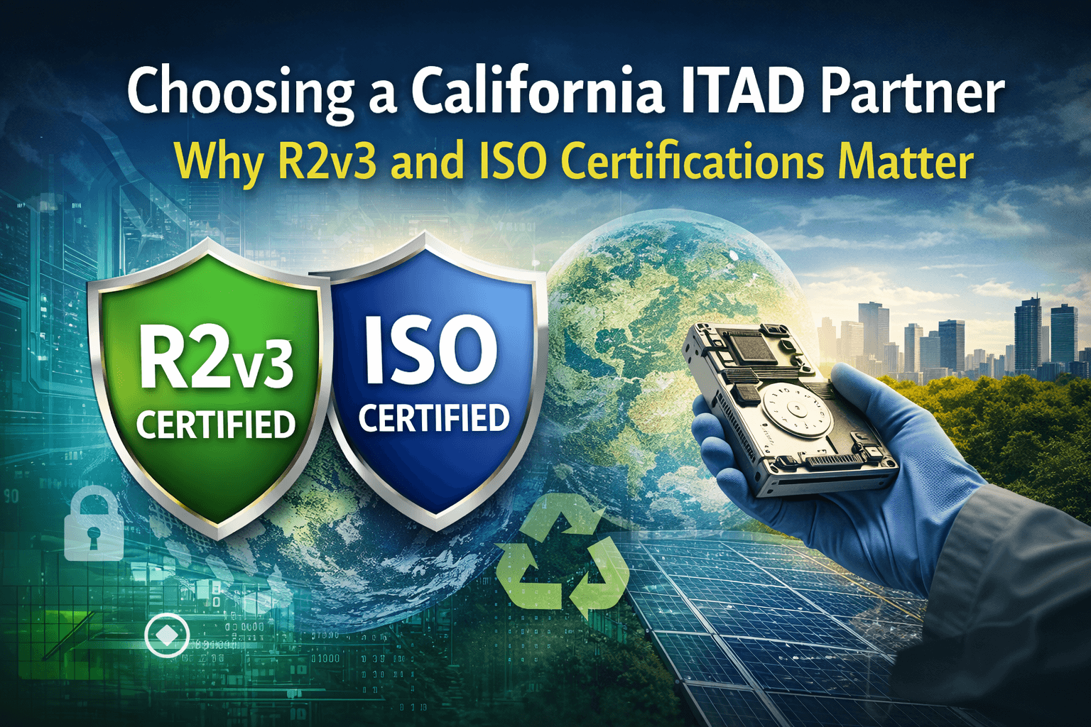Choosing a California ITAD Partner: Why R2v3 and ISO Certifications Matter for Security, Compliance, and Sustainability
